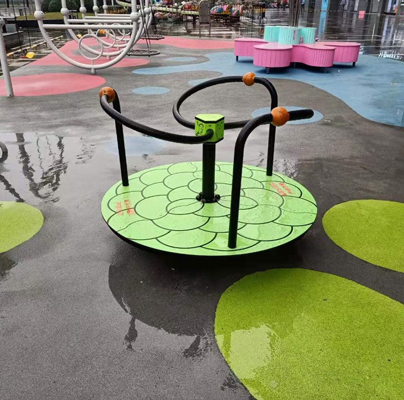 High quality galvanized pipe multiplayer roundabout outdoor carousel kids play equipment for sale